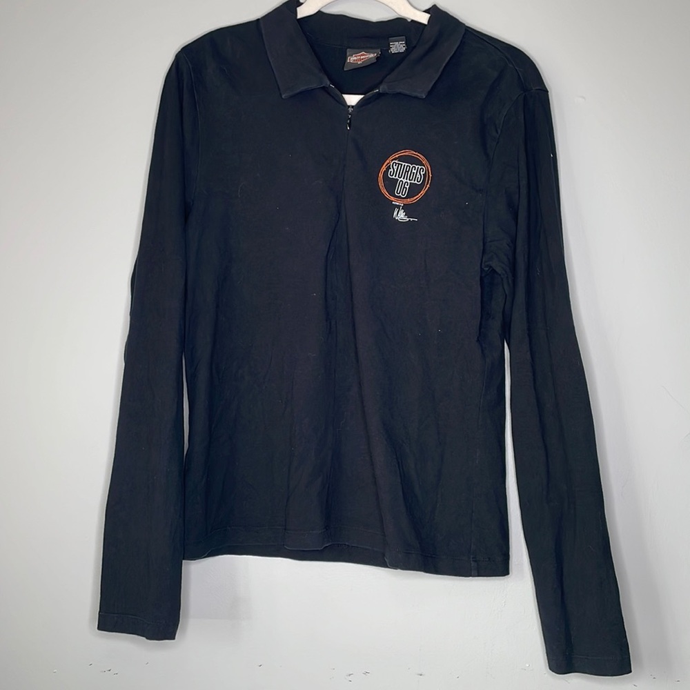 Harley Davidson Half Zip Sweater
